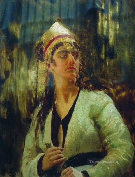 mujer con daga Ilya Repin Pinturas al óleo